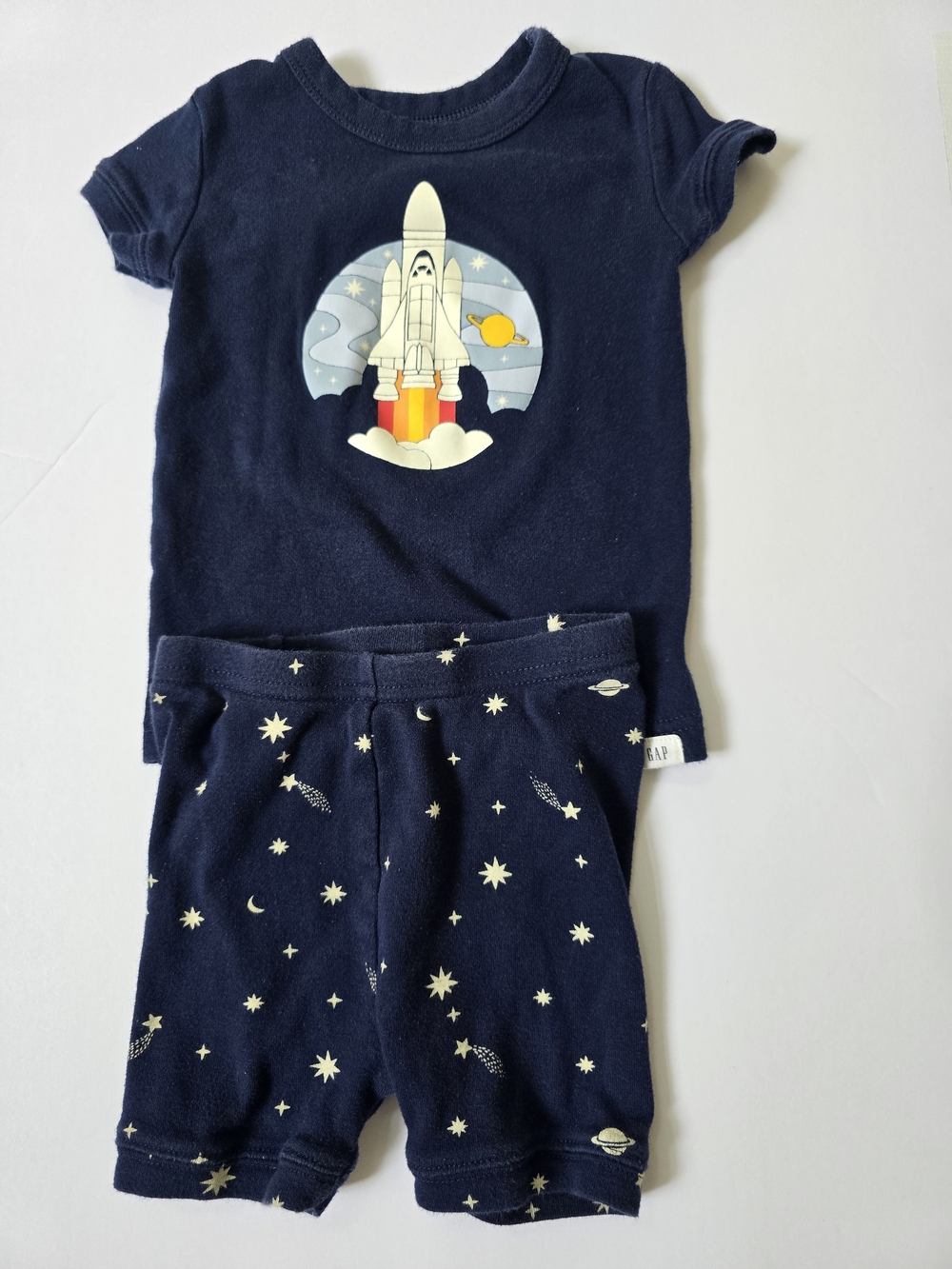 Organic Cotton Space Rocket Nasa Pajama Set 18 24 Months